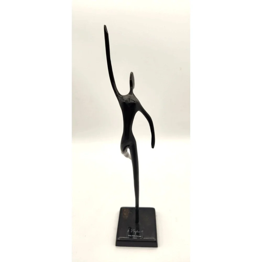 Bodrul Khalique Ballerina Statue Elegant Bronze Ballet Sculpture IKEA Vintage